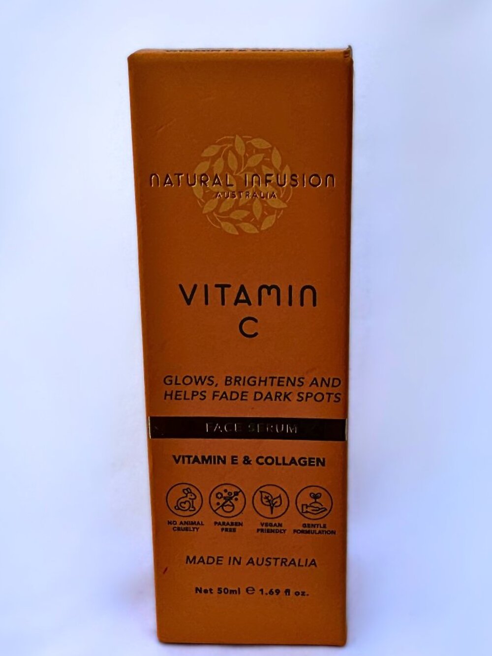 Natural Infusion Day Face Serum Vitamin C + Collagen Brightens Glows Dark Spots